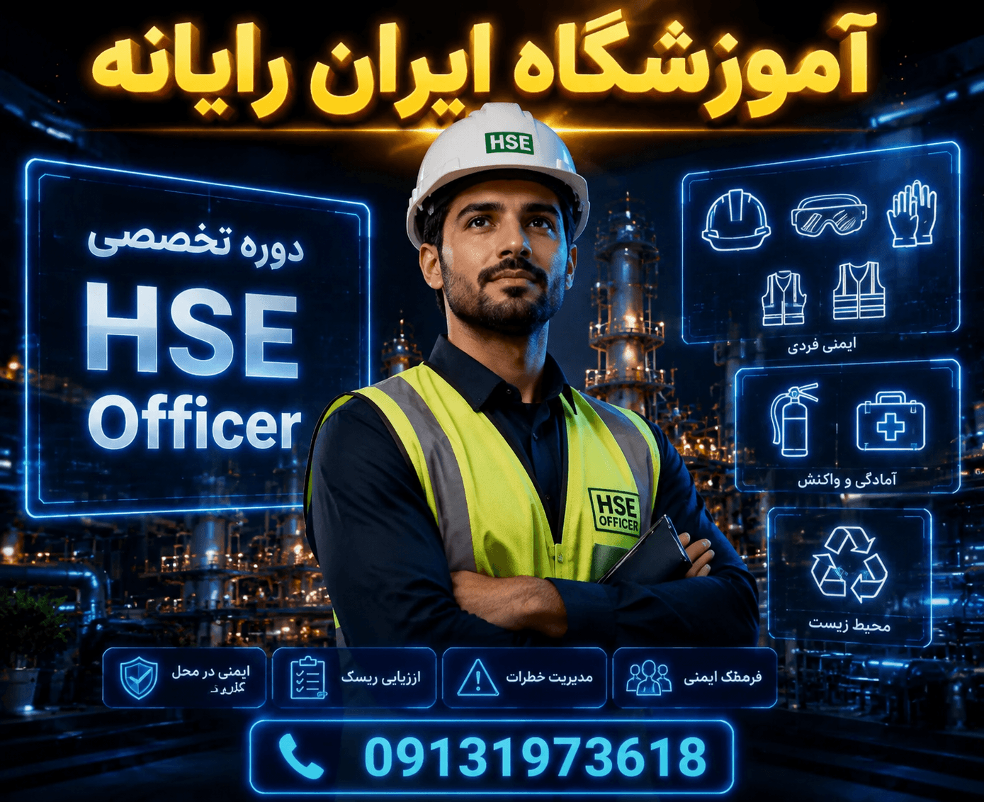 افسر HSE بهداشت ایمنی و محیط زیست